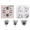 Lash Clusters, 96 Pcs Individual Cluster Lashes DIY Lash Extension 10-16mm Eyelash Clusters Volume Wispy Lashes Super Thin Band Reusable Soft & Comfortable（T01-96-D-10-16MIX）