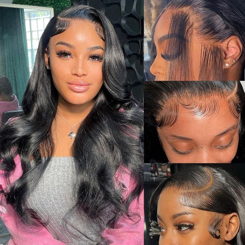 Tiwugi Body Wave Lace Front Wigs Human Hair 180% Density 13x4 HD Frontal Wigs Human Hair Pre Plucked Body Wave Glueless Wigs Human Hair for Women 20 Inch