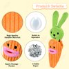 Vehomy Easter Dog Toy Squeaky Puzzle Dog Toys Easter Carrot Puppy Toy for Small and Medium Dogs Interactive Easter Bunny Dog Toy for Teething Chewing Carrot
