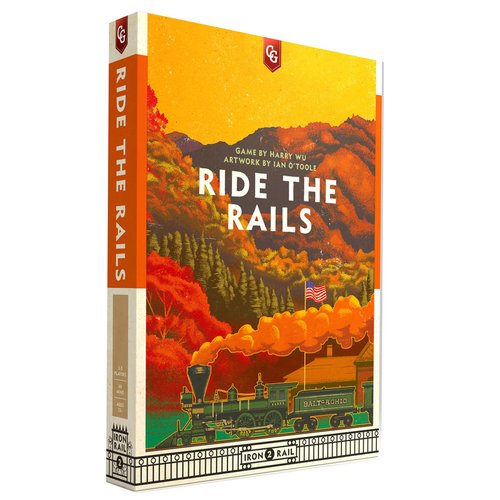 Capstone Games: Ride The Rails, Core Strategy Board Game, 3 to 5 Players, 1 Page of Rules, Quick 60 Minute Play Time, Ages 12 and Up