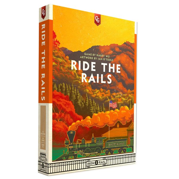 Capstone Games: Ride The Rails, Core Strategy Board Game, 3 to 5 Players, 1 Page of Rules, Quick 60 Minute Play Time, Ages 12 and Up