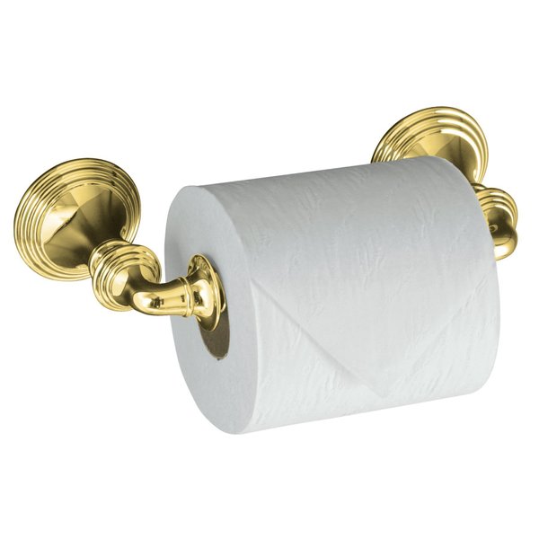 KOHLER 10554-Pb Devonshire Toilet Paper Holder, Vibrant Polished Brass