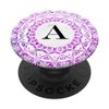 Cell Phone Pop Up Grip Holder,Monogram Mandala White Pink A PopSockets Grip and Stand for Phones and Tablets
