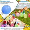 JULLIZ 48pcs Punch Balloons, Punching Balloon Party Favors for kids, Neon Bounce Balloons with Rubber Band for Carnival, Fun, Gift Bag Party Favors