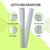 Styling Gear 150 Hair Combs Barber Comb Set Combs For Men Combs For Women Combs For Hair Stylist Beard Mustache Styling Pocket Comb Made In USA 12 Piece. (Gray)
