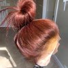 SPOU 30 Inch Reddish Brown 180 Density Body Wave HD Lace Frontal Wigs Human Hair 13X6 Lace Front Wigs Human Hair 350# Body Wave Human Hair Wig Pre Plucked for Women Human Hair Wig