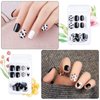 192 Pcs Short Square Press On False Nails With Design, TOROKOM Full Cover Artificial Fake Nails Short Fingernails Colorful...