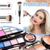 LAVONE Eyebrow Pencil Makeup Kit for Eyebrow Makeup, Make up Brow Kit with Waterproof Eyebrow Pencil, Eyebrow Pomade, Foundation & Concealer Brush and Dual-ended Eyebrow Brush - Dark Brown