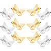 24 Pieces Butterfly Hair Clips Metal Butterfly Hair Clamps Metallic Hollow Butterfly Hairpins Cute Hair Clips for Women Girls with Left and Right Styles (Gold and Silvery)