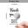 Haizct 50 Pack Thank You Blank Gift Certificate Scratch Off Cards for Small Business, Spa Beauty Makeup Hair Salon, Bridal Shower, Baby Shower, Country Wedding (Thank You Card B), Silver-GK087