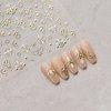 Gilded Small Flower Stickers for Nail - 3D Relief Designs Nail Art Stickers Three-Dimensional Glossy Hot Stamping Small Flower Nail Stickers for Nail Decor Exquisite Nail Decals Accessories