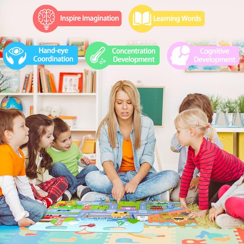 Visfun Reusable Sticker Book for Kids, 4Pack Jelly Quiet Book Fun Travel Stickers Waterproof Toddler Sticker Activity Busy Book for Toddlers, Birthday Gifts for Boys and Girls