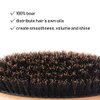 Flair Brush Pure Boar Bristle Hair Brush - Bamboo Handle