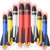 Delighkidz Stomp Toys Rockets Refills 8 Pack Replacement Foam Rockets, Compatible with Popular Toys Rocket Launchers for Kids Outdoor Toy Easter Birthday Gifts for Kids Boys (5/8”Hollow Interior)