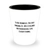 Reusable Mommy, To Be Honest, I'm Just Winging It. My Eyeliner, Motherhood, Life, Everything, Mother's Day Shot Glass For Mommy