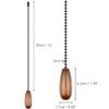 Dotlite Ceiling Fan Pull Chain Extender, 2pcs Wooden Decorative Pendant Extension Chains, 12 Inches Lighting & Fan Beaded Ball Fan Cord Extender Ornament with Connector