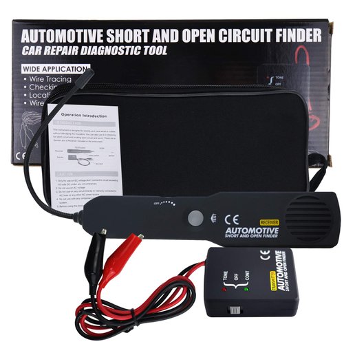 Automotive Circuit Tester, Car Repair Cable Circuit Wire Tracker Tracers Analyzer Short Open Finder Tester Checker Device Detector Probe DC 6-42V Car Diagnostic Tool