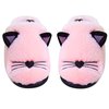 Anddyam Kids Family Cute Cat Household Anti-Slip Indoor Slippers for Girls and Boys (Big Kid (9-12 Years), Pink)