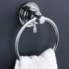 BOPai Drill Free Powerful Vacuum Suction Cup Towel Ring Shower Washcloth Hand Towel Round Holder