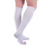 Doc Miller Open Toe Compression Socks Women and Men 30-40mmHg, Knee High Toeless Socks, Support Recovery from Shin Splints, Achilles Tendon and Varicose Veins 1 Pair Medium Grey