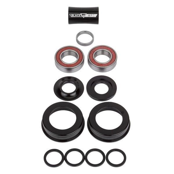 Black Ops Mid/USA Dualie Bottom Bracket, 22mm, Black