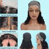 Zfchsyh Curly Bob Wig Human Hair 13x4 Deep Curly Lace Front Wigs Human Hair For Black Women Glueless HD Lace Front Wigs Human Hair Pre Plucked with Baby Hair Natural Hairline
