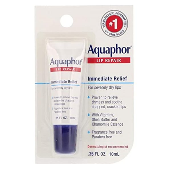 Aquaphor Lip Repair Immediate Relief -- 0.35 fl oz - 2pc