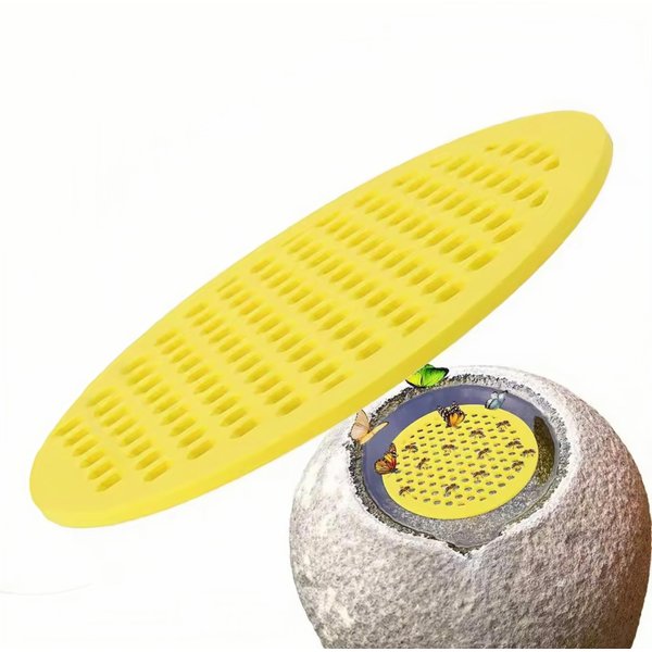 2-Pack Floating Bee Island – 8 Inch Eco-Friendly EVA Foam Bee Watering Station & Butterfly Feeder for Garden, Backyard, and Patio – Safe Drinking Platform for Pollinators