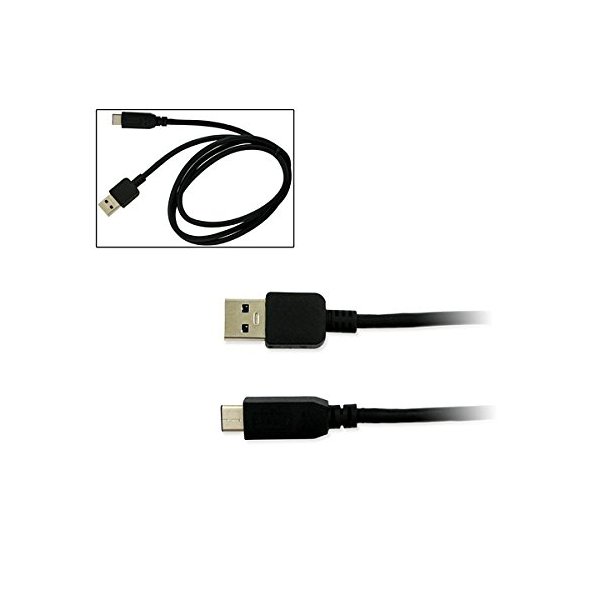 Synergy Digital Camera USB Cable, Compatible with Nikon D780 DSLR Digital Camera, 3 Ft. Type-C to USB-A Black Data USB Cable