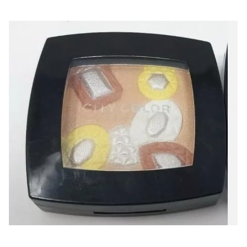 City Color Mosaic Gem Eye Shadow Palette, Orange and Yellow
