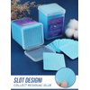 400PCS Lint Free Nail Wipes Glue Wipes Lash Extensions EBANKU Soft Blue Lash Glue Nail Polish Remover Cotton Pads Eyelash Extension Supplies