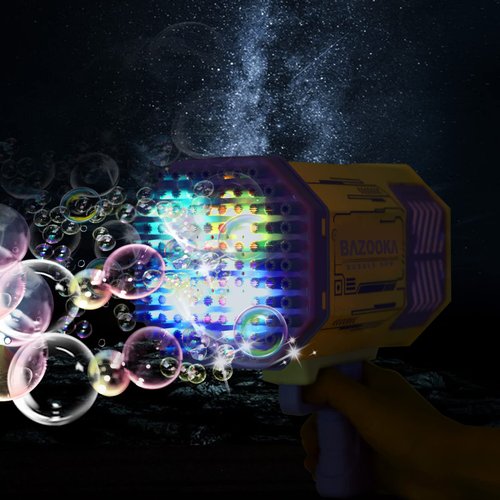 Petrella Bubble Gun Bazooka Bubble Machine Gun Bubbles for Kids TIK Tok Gifts 3 4 5 6 7 8 9 10 11 12 Years Old Bubble Blaster Blower