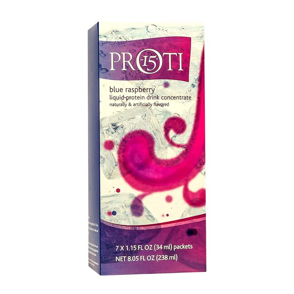 Proti-15 Blue Raspberry Liquid Protein Drink Concentrate (7 Packets)