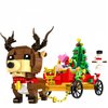 TIMCHESS Christmas Reindeer Building Blocks 2024 for Kids Boys Girls Santa Sleigh and Reindeer Building Toy