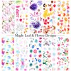 Fall Nail Art Stickers Maple Leaf Nail Foil Transfer Sticker Autumn Nail Art Supplies Flowers Maple Leaves Nail Decals Thanksgiving Nail Foils DIY Autumn Nail Stickers for Women Girls (10 Sheets)