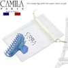 Camila Paris CP3317 French Hair Clip for Women Thick Hair for Long Curly Wavy Hair, Blue, Girls Hair Claw Clips Fashion Styling Hair Accessories for Women, Strong Hold No Slip Grip, Made in France