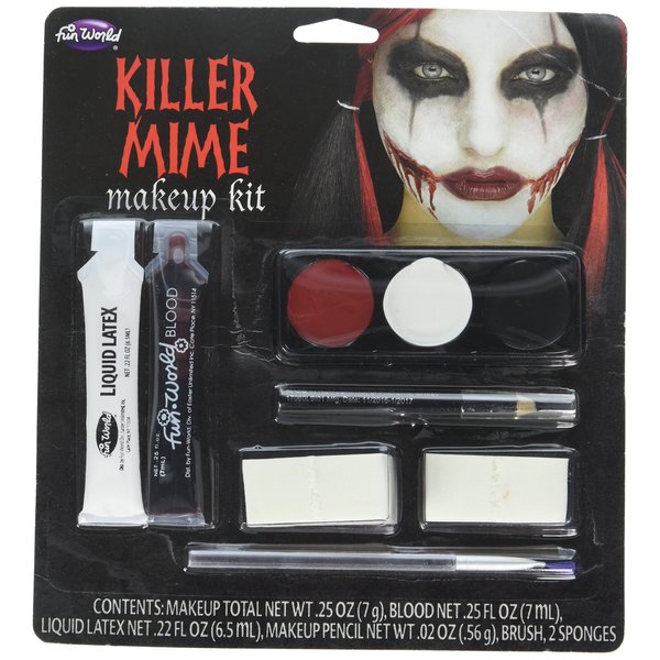 Killer Mime Makeup Kit, 5222KM, Fun World