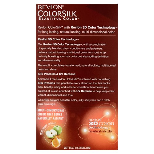 Revlon ColorSilk Hair Color 40 Medium Ash Brown 1 Each