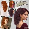 BARSDAR Copper Ponytail Extension - 18 Inch Claw Clip Ponytail Extensions for Women - Curly Wavy Multi Layered Synthetic Fake Clip in Pony Tails Hairpieces Daily Party - Ginger Copper