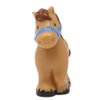 Fisher-Price Replacement Part for Collectible Little People Barnyard Farm Dollhouse Playset CBG45 - Replacement Brown Horse with Brown Mane and Tail Figure Wearing a Blue Halter