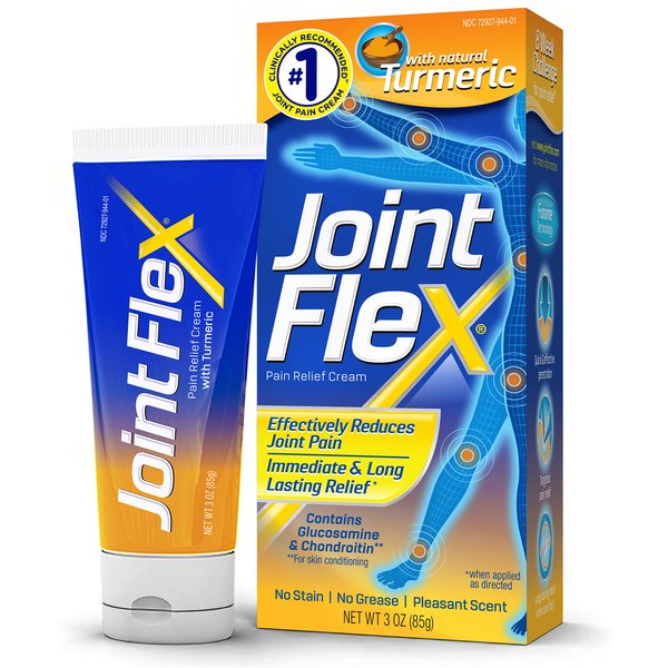 JointFlex® Pain Relief Cream with Turmeric, Arthritis Pain Relief, Joint Pain Relief,3 Ounce Tube
