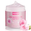 Hicream Rose Clay Facial Mask, Clay Mask Reduce the Blackheads, Pink Clay Mask with Kaolin and Collagen, Gentle Skincare for Women and men, Moisturizing 5.29 oz(pink)