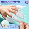 HNYYZL Gel Nail Polish Remover Tools Kit with Plastic Nail Clips, 100ml Nail Polish Remover Bottle, Lint Free Nail Wipes, Nail Brush, Stainless Steel Cuticle Pusher/Peeler, Buffer Block ＆ Nail File