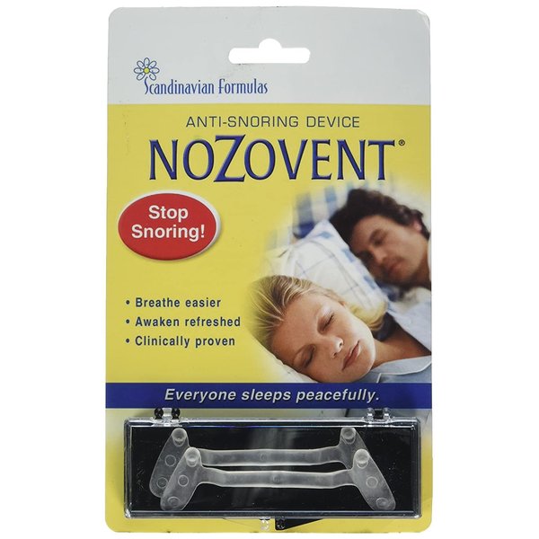 Scandinavian Formulas Nozovent Anti-Snoring Device, 2 Count