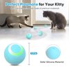 Petbobi Interactive Cat Toy Ball - Automatic Cat Toy with LED Light, USB Rechargeable Self Moving Ball, Indoor Active Rolling Toys, 360°Rotating Smart Ball, 2 Modes, Fun Gift for Kitten Cats, Green