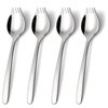Lovingly Yours 7-inch Spork Stainless Steel, Reusable Metal Sporks, Set of 4