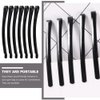COHEALI 50pcs Simple Black Metal Painting Bobby Pin Classic Diy Hairpins Hair Accessory For Women