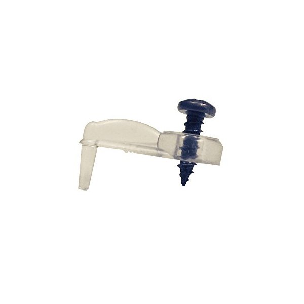 Glass Panel Clips 5/16" Offset Clear (Bag of 20)