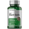 Horbäach Aged Black Garlic Capsules 1500mg | 60 Count | Fermented Extract Supplement | Non-GMO, Gluten Free