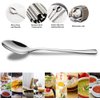 Demitasse Espresso Spoons,10pcs Mini Coffee Spoon 4.7 Inch Stainless Steel Spoons Small Spoons for Dessert, Tea (silver)